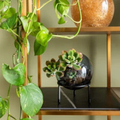 Vakkenkast Koper, Marmer En Hout 14 Vakkenkast Koper, Marmer En Hout -BEPUREHOME Winkel kare design cesaro vakkenkast koper marmer en hout 10