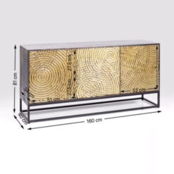 Gouden Dressoir Snijwerk 16 Gouden Dressoir Snijwerk -BEPUREHOME Winkel kare design circulo gouden dressoir snijwerk 83836 009