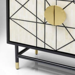 Design Dressoir Zwart-wit Met Goud -BEPUREHOME Winkel kare design credenza design dressoir zwart wit met goud 06