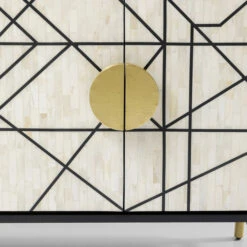 Design Dressoir Zwart-wit Met Goud -BEPUREHOME Winkel kare design credenza design dressoir zwart wit met goud 07