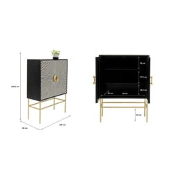 Design Wandkast Zwart-wit -BEPUREHOME Winkel kare design electro design wandkast zwart wit 09