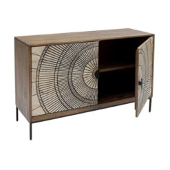 Houten Design Dressoir -BEPUREHOME Winkel kare design eye of tiger houten design dressoir 02