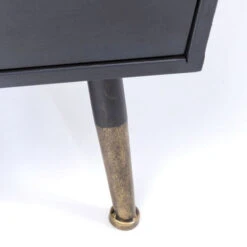 Hoge Wandkast Met Ribbelglas -BEPUREHOME Winkel kare design gomera hoge wandkast zwart 02