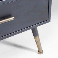 Wandkast Zwart Met Ribbelglas -BEPUREHOME Winkel kare design gomera wandkast zwart met koper 05