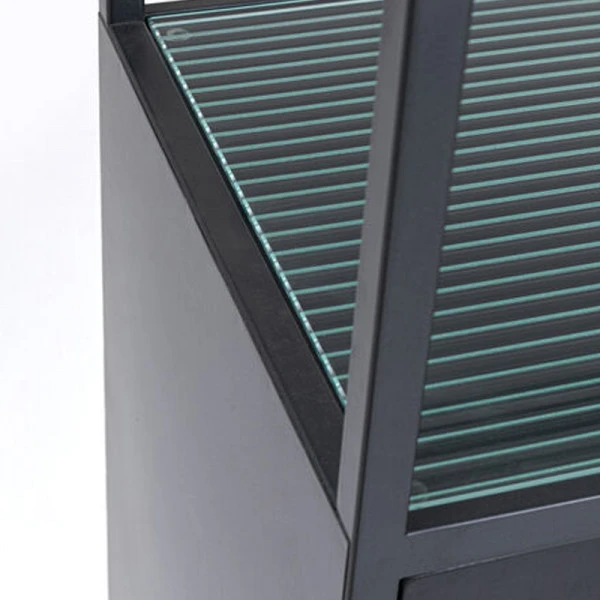 Zwarte Stellingkast Ribbelglas 10 Zwarte Stellingkast Ribbelglas - Afbeelding 8