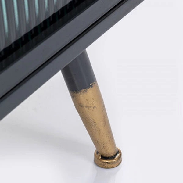 Zwarte Stellingkast Ribbelglas 12 Zwarte Stellingkast Ribbelglas - Afbeelding 10