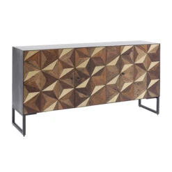 Design Dressoir Hout En Staal 17 Design Dressoir Hout En Staal -BEPUREHOME Winkel kare design illusion gold mozaiek dressoir 83827 005