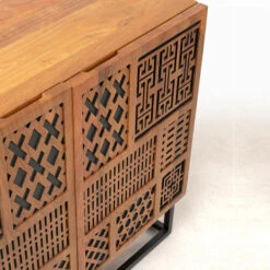 Dressoir Mangohout -BEPUREHOME Winkel kare design jaden dressoir mangohout 02