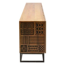 Dressoir Mangohout -BEPUREHOME Winkel kare design jaden dressoir mangohout 06