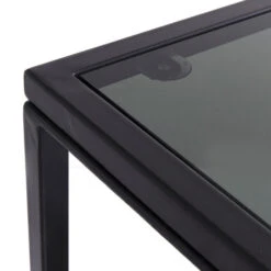 Laag Wandrek Staal Met Glas -BEPUREHOME Winkel kare design loft laag wandrek staal met glas 09 1