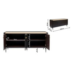 Zwart Design Dressoir 21 Zwart Design Dressoir -BEPUREHOME Winkel kare design milano zwart design dressoir 01 1