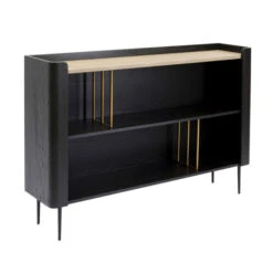 Zwart Design Dressoir Open Vakken -BEPUREHOME Winkel kare design milano zwart design dressoir open vakken 02