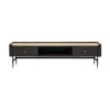 Zwart Design Tv-meubel -BEPUREHOME Winkel kare design milano zwart design tv meubel 02