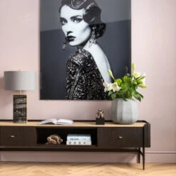 Zwart Design Tv-meubel -BEPUREHOME Winkel kare design milano zwart design tv meubel 02 1