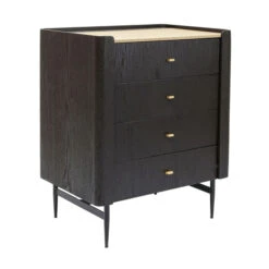 Zwarte Design Ladenkast -BEPUREHOME Winkel kare design milano zwarte design ladenkast 07