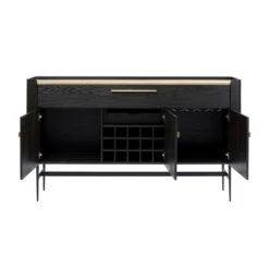 Zwarte Design Wijnkast Dressoir -BEPUREHOME Winkel kare design milano zwarte design wijnkast dressoir 06