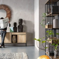 Open Metalen Wandkast -BEPUREHOME Winkel kare design modena open metalen wandkast 08