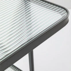 Stellingkast Met Ribbelglas -BEPUREHOME Winkel kare design modern art stellingkast met ribbelglas 05