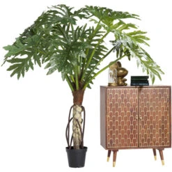 Retro Kastje Mangohout Goud -BEPUREHOME Winkel kare design muskat mangohouten retrowandkast 09