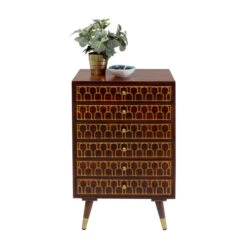 Mangohouten Wandkast Met Goud -BEPUREHOME Winkel kare design muskat mangohouten wandkast met goud 03