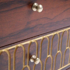 Retro Nachtkastje Met Goud -BEPUREHOME Winkel kare design muskat retro nachtkastje met goud 06