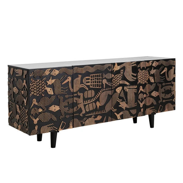 Mangohout Dressoir 4 Mangohout Dressoir - Afbeelding 2