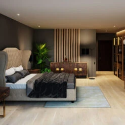 Dressoir Messing En Donker Hout -BEPUREHOME Winkel kare design osaka houten dressoir met messing 02