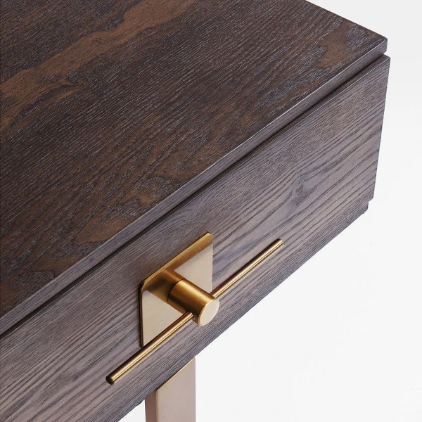 Nachtkastje Hout Met Messing 7 Nachtkastje Hout Met Messing - Afbeelding 5