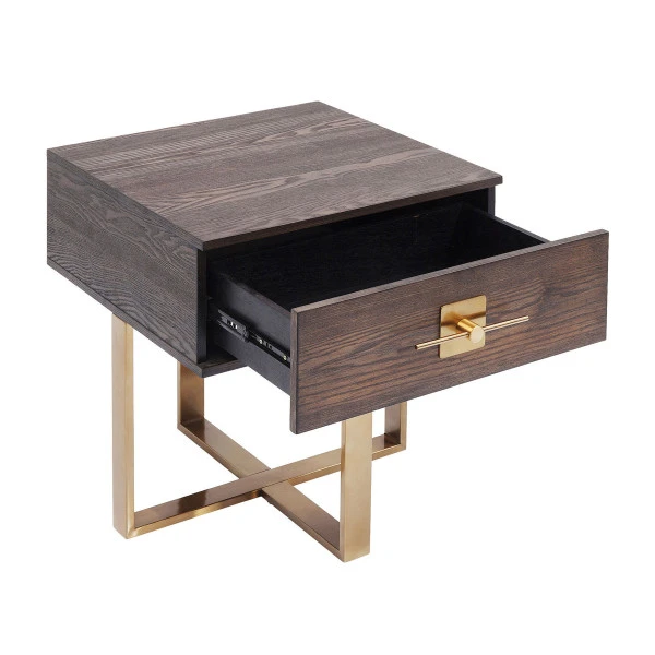 Nachtkastje Hout Met Messing 8 Nachtkastje Hout Met Messing - Afbeelding 6