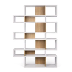 Witte Design Boekenkast 220 Cm