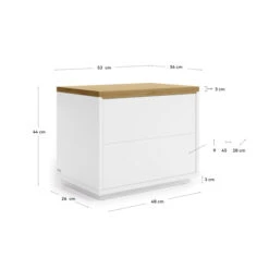 Wit Nachtkastje Met Eiken Blad 15 Wit Nachtkastje Met Eiken Blad -BEPUREHOME Winkel kave home abilen wit nachtkastje met eiken blad 07