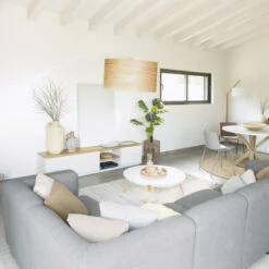 Tv-meubel Wit Eiken 200 Cm -BEPUREHOME Winkel kave home abilen wit tv meubel met eiken 200 cm 03