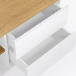 Tv-meubel Wit Eiken 200 Cm -BEPUREHOME Winkel kave home abilen wit tv meubel met eiken 200 cm 05