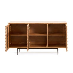 Design Dressoir Massief Hout -BEPUREHOME Winkel kave home delsie dressoir van licht hout 04