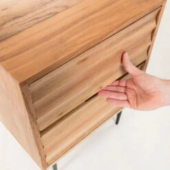 Nachtkastje Van Licht Hout -BEPUREHOME Winkel kave home delsie nachtkastje van licht hout 04