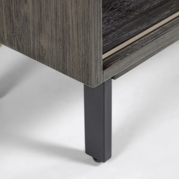 Wandkast Grijs Acaciahout 5 Wandkast Grijs Acaciahout - Afbeelding 3