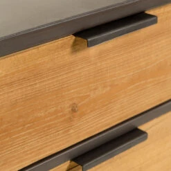 Rotan Webbing Dressoir Zwart Staal -BEPUREHOME Winkel kave home kyoko metalen dressoir met webbing 09