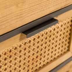 Rotan Webbing Dressoir Zwart Staal -BEPUREHOME Winkel kave home kyoko metalen dressoir met webbing 10