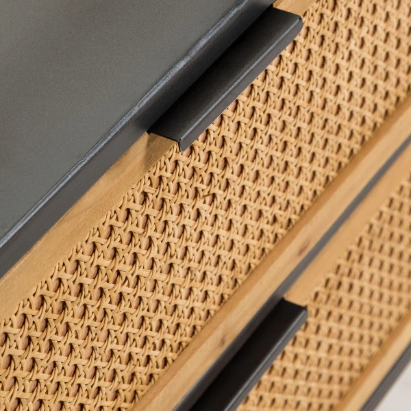 Zwart Tv-meubel Met Webbing 10 Zwart Tv-meubel Met Webbing - Afbeelding 8