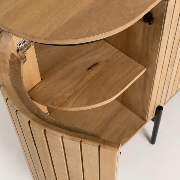 Ovaal Dressoir Van Mango Hout 8 Ovaal Dressoir Van Mango Hout - Afbeelding 6