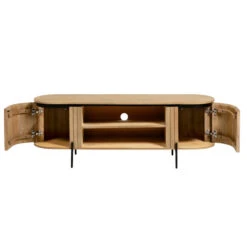 Tv-meubel Ovaal Mangohout -BEPUREHOME Winkel kave home licia ovaal tv meubel van mangohout 01 1