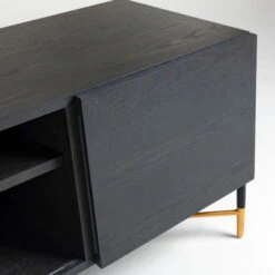 Tv-meubel Zwart Met Goud 18 Tv-meubel Zwart Met Goud -BEPUREHOME Winkel kave home milian zwart essenhouten tv meubel 06