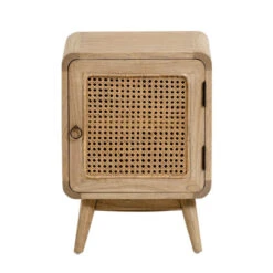 Houten Nachtkastje Met Webbing -BEPUREHOME Winkel kave home nalu houten nachtkastje met webbing 03