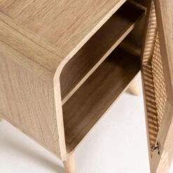 Houten Nachtkastje Met Webbing -BEPUREHOME Winkel kave home nalu houten nachtkastje met webbing 05