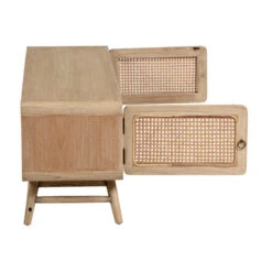 Rotan Tv-meubel Hout -BEPUREHOME Winkel kave home nalu houten tv meubel met webbing 06