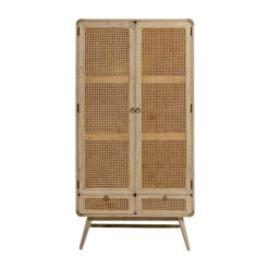 Webbing Kast Naturel Rotan 14 Webbing Kast Naturel Rotan -BEPUREHOME Winkel kave home nalu houten wandkast met webbing 03