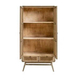 Webbing Kast Naturel Rotan 15 Webbing Kast Naturel Rotan -BEPUREHOME Winkel kave home nalu houten wandkast met webbing 04