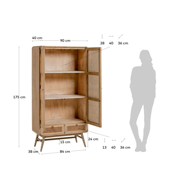 Webbing Kast Naturel Rotan 12 Webbing Kast Naturel Rotan - Afbeelding 10