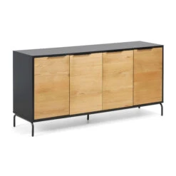 Dressoir Zwart Met Eiken 8 Dressoir Zwart Met Eiken -BEPUREHOME Winkel kave home savoi dressoir zwart met eiken 01