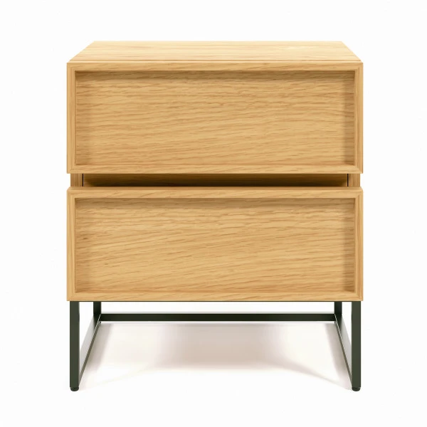 Eiken Nachtkastje 3 Eiken Nachtkastje